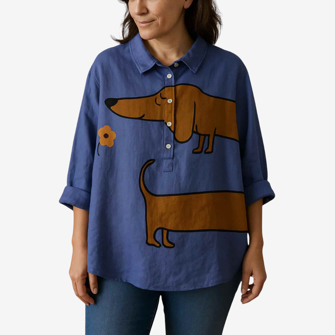 Félicie™ Skjorte med dyremønster