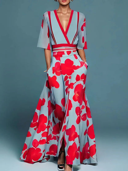 SOFY V-Neck Dress with Elegant Sleeve™