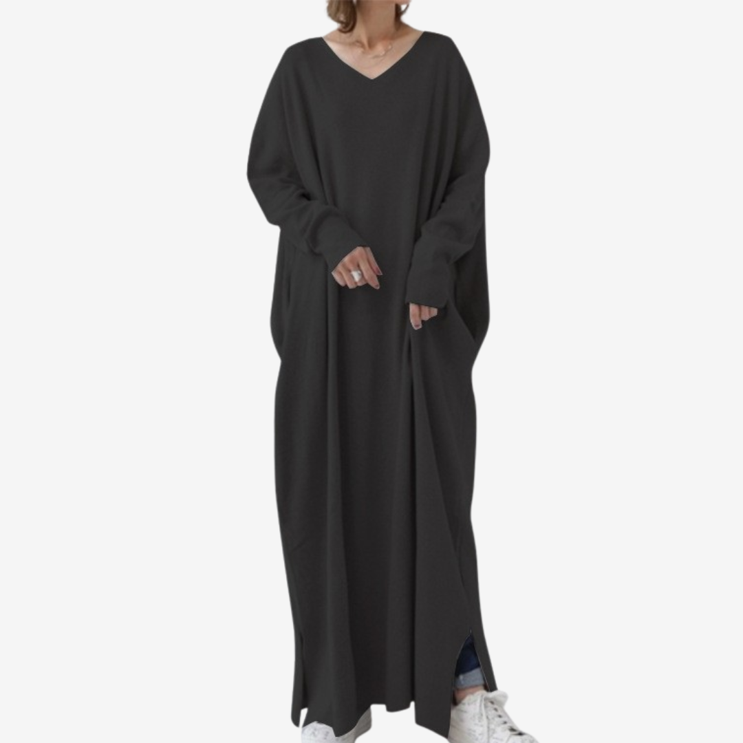 René™ V-hals maxi genser
