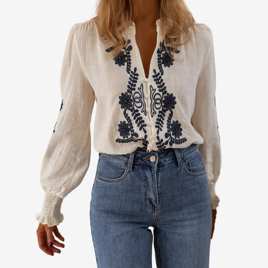 Isaure™ Brodert topp