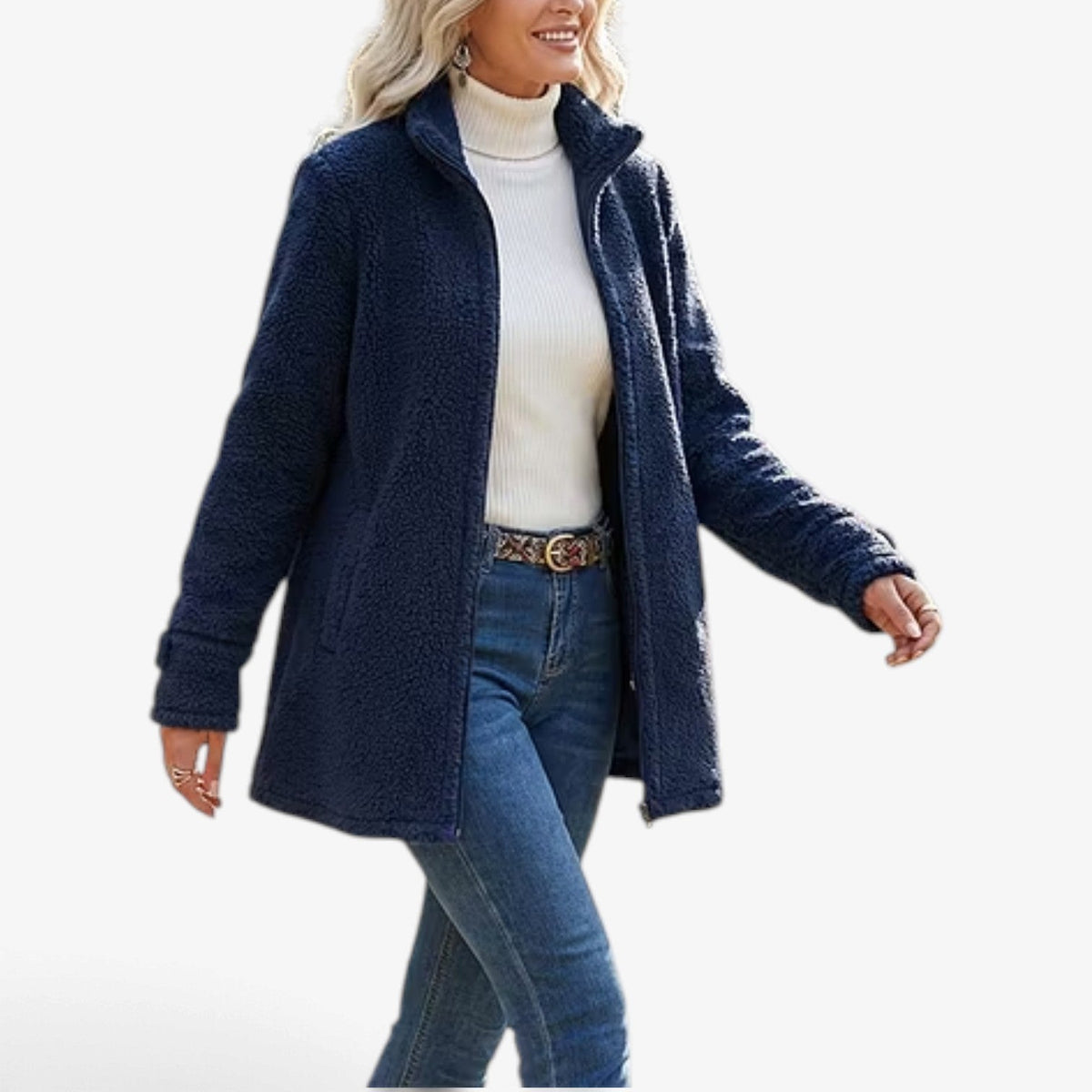 Freya™ Teksturert Krage-jakke