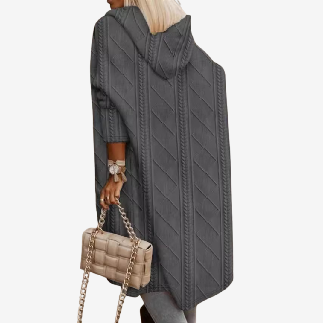 Janice™ Lang strikket cardigan