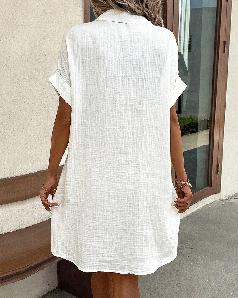 SOFY V-Neck Linen Dress™