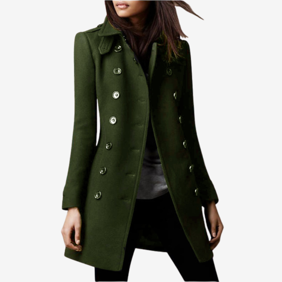 Rosellea™ Elegant kåpe med knappefront