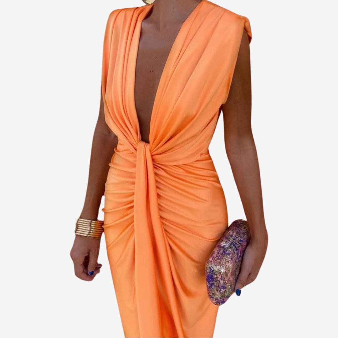Assia™ Drapert midikjole