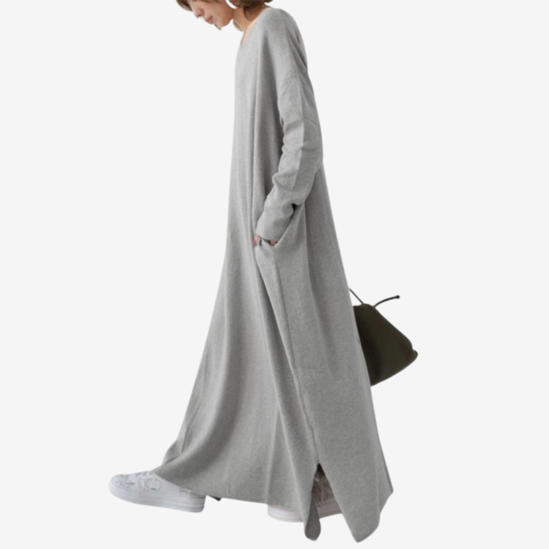 René™ V-hals maxi genser