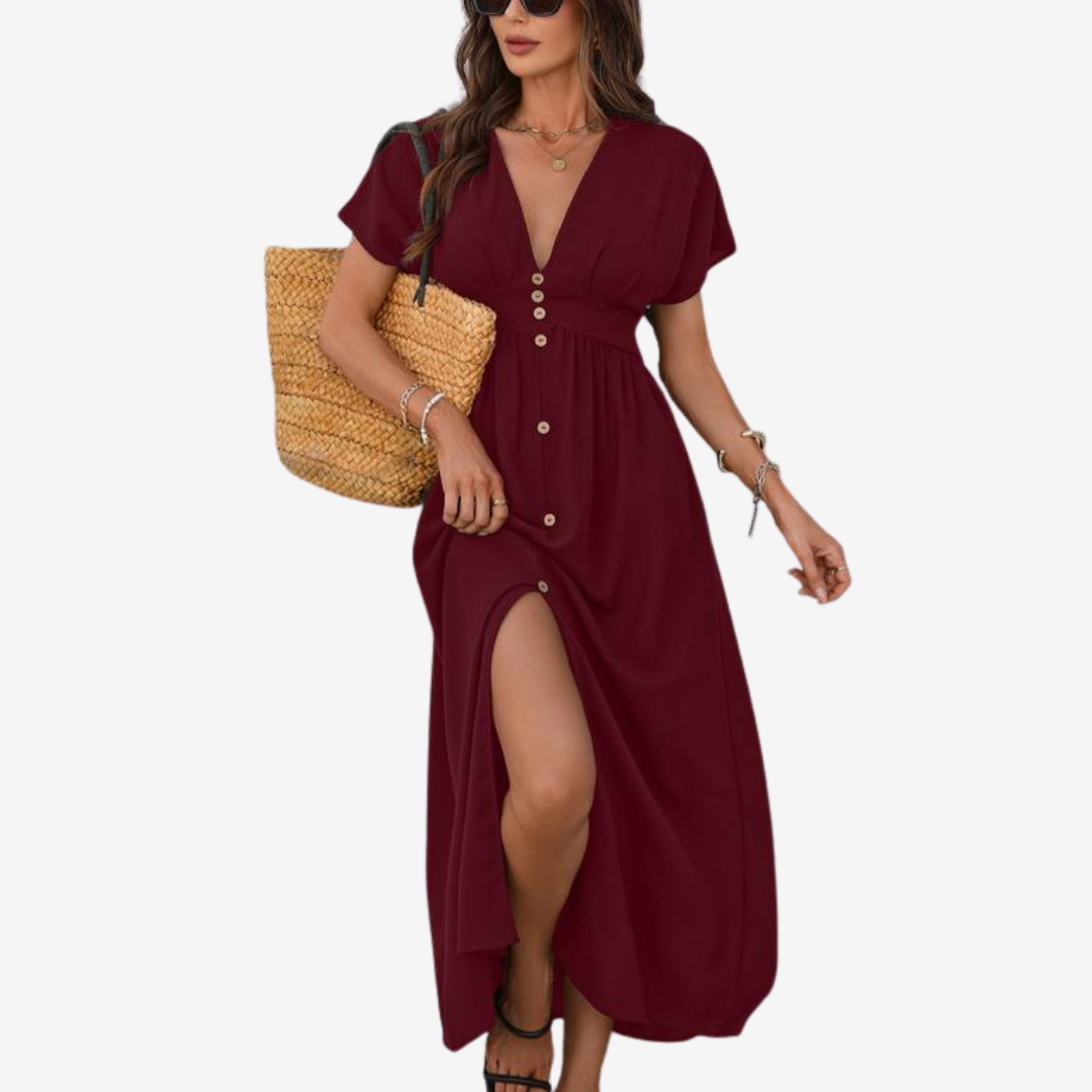 Serena™ Elegant kjole med splitt