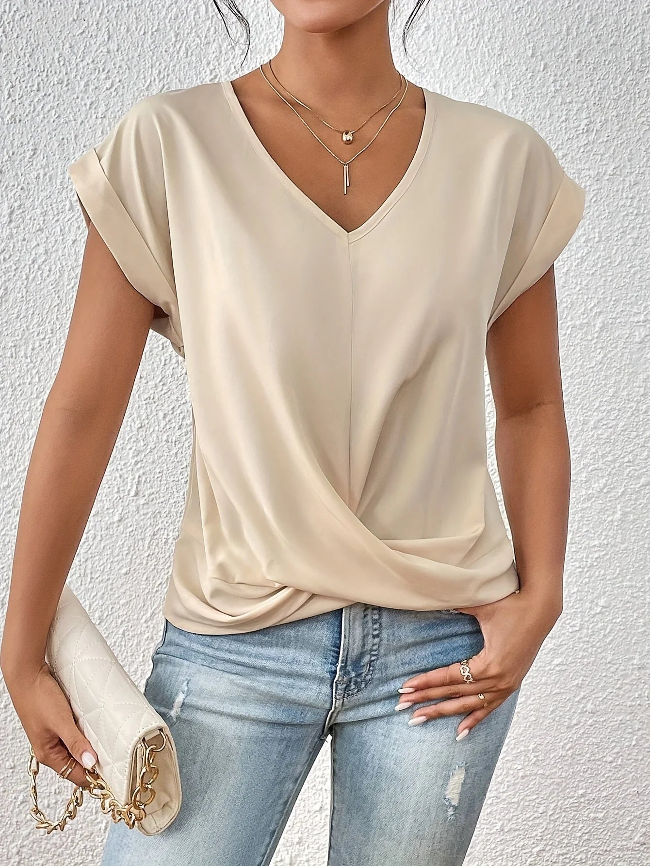 SOFY Elegant V-Neck Blouse™