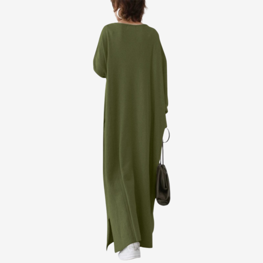 René™ V-hals maxi genser