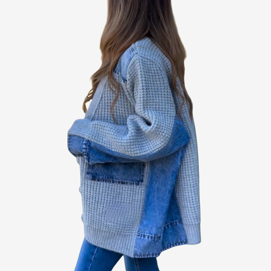 Malika™ Patchwork cardigan