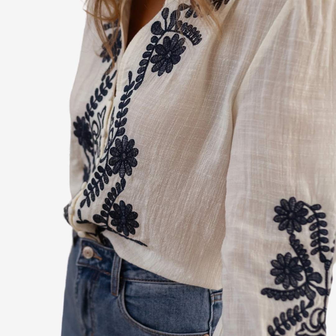 Isaure™ Brodert topp