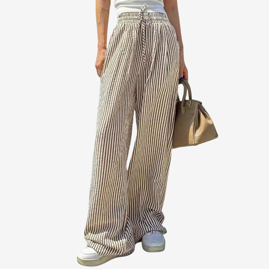 Zara™ Avslappede stripete bukser