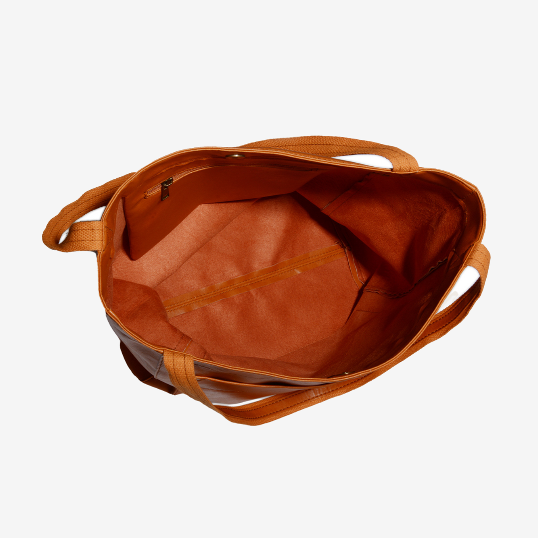 Evelyne™ Vintage skinn toteveske veske