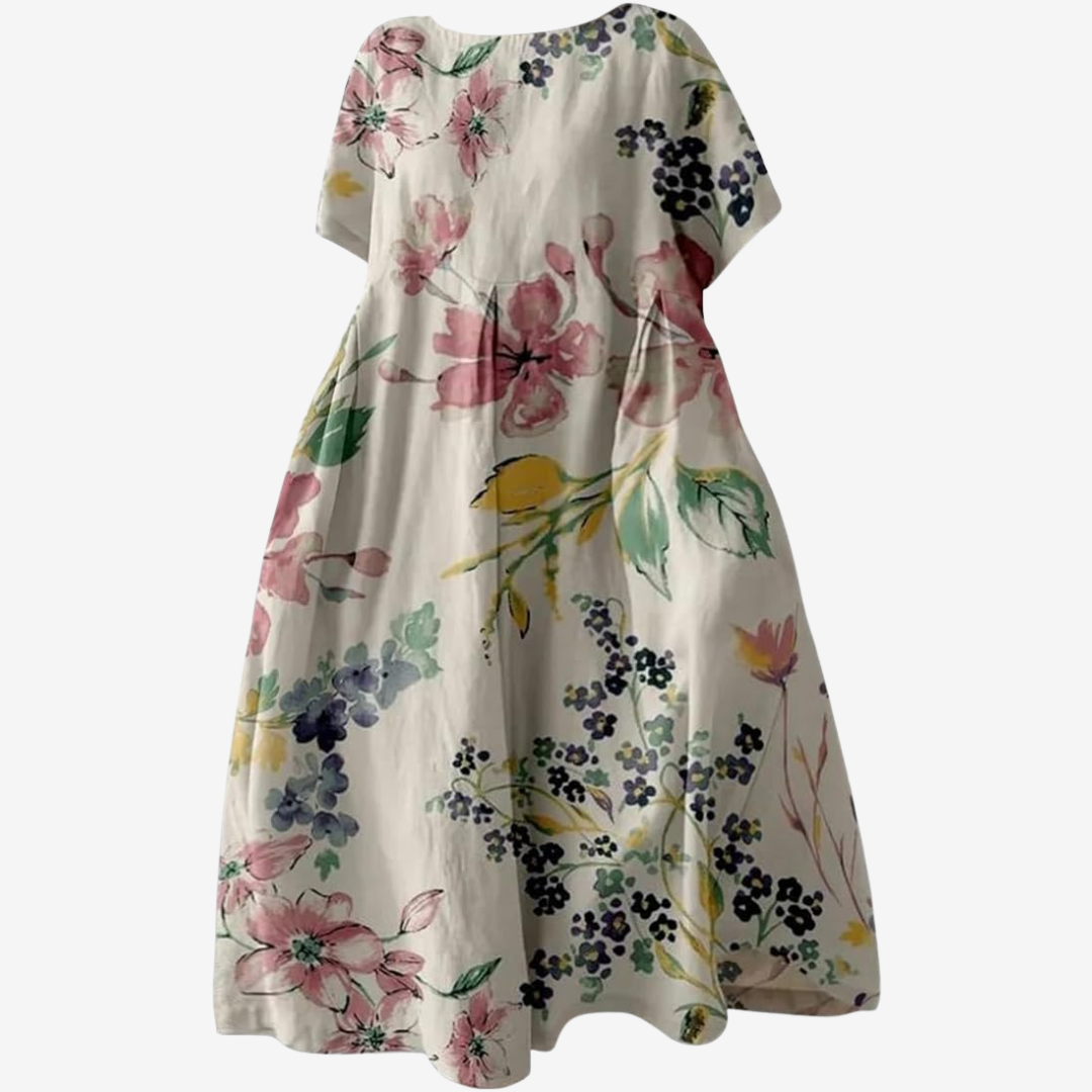 Liora™ Flytende blomstret kjole