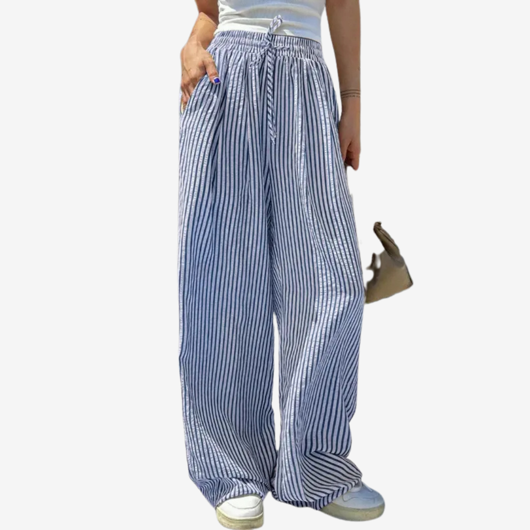 Zara™ Avslappede stripete bukser