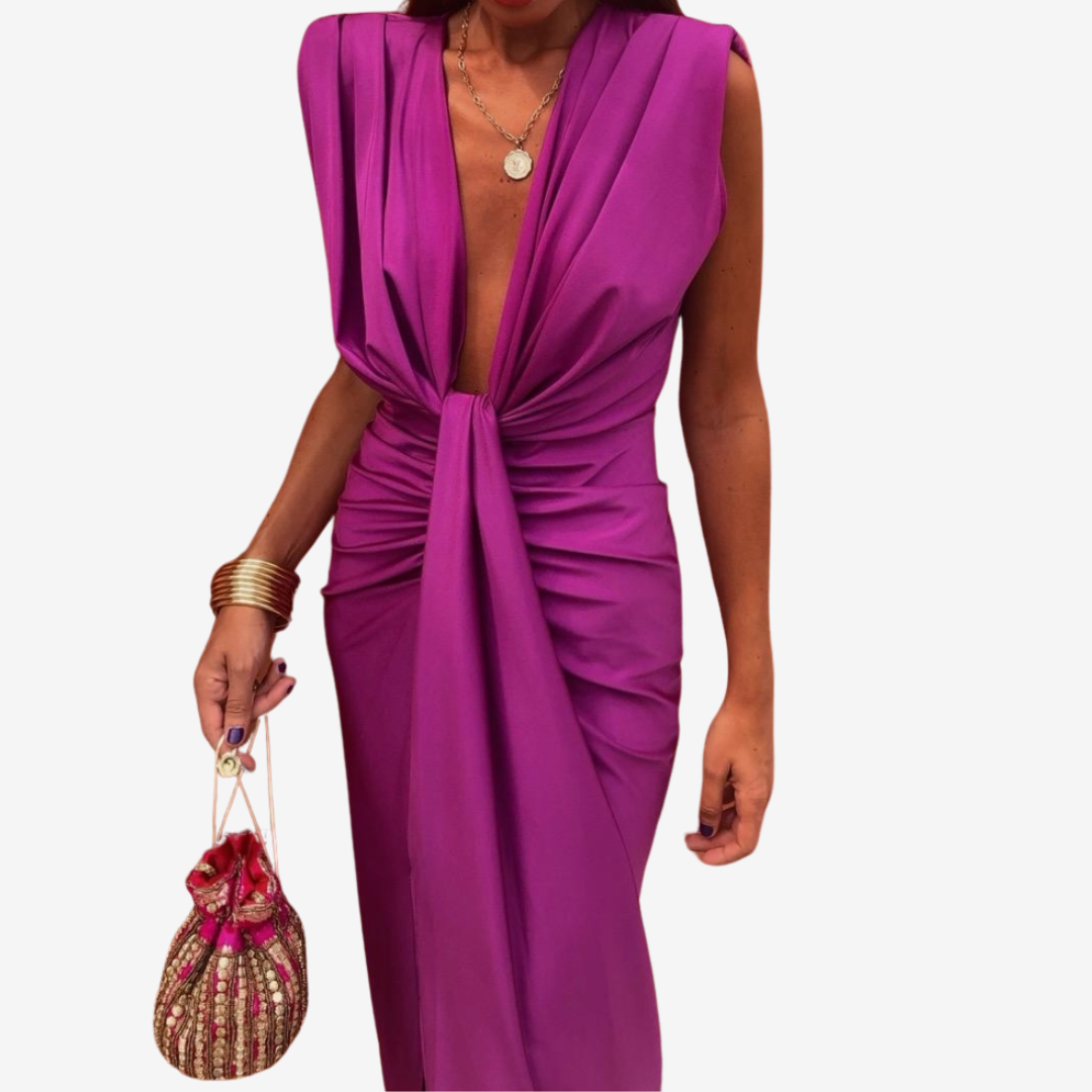 Assia™ Drapert midikjole