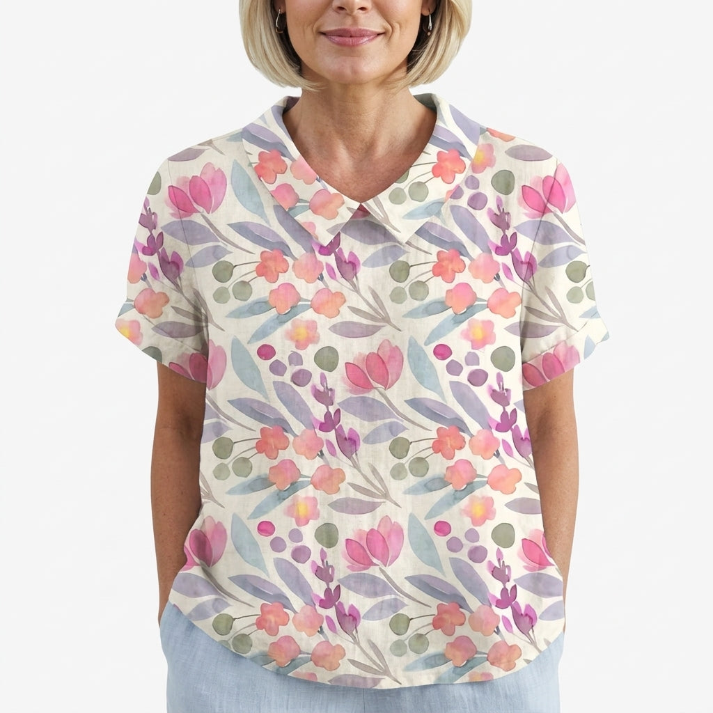 Amélie™ Vintage linbluse