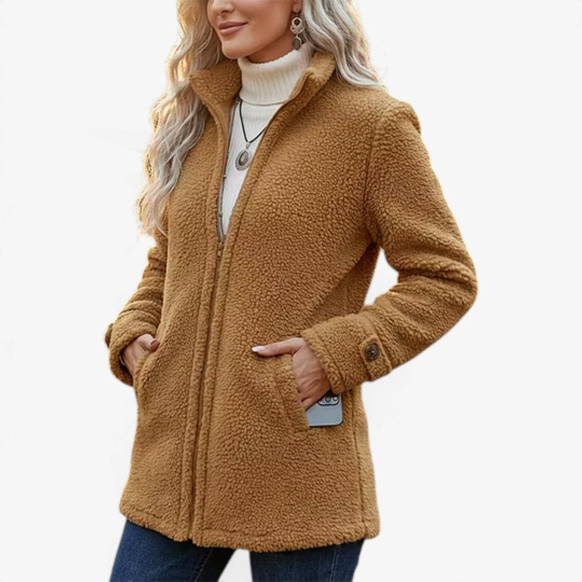 Freya™ Teksturert Krage-jakke