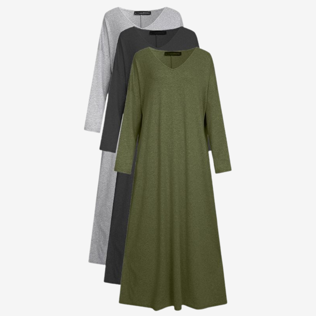 René™ V-hals maxi genser