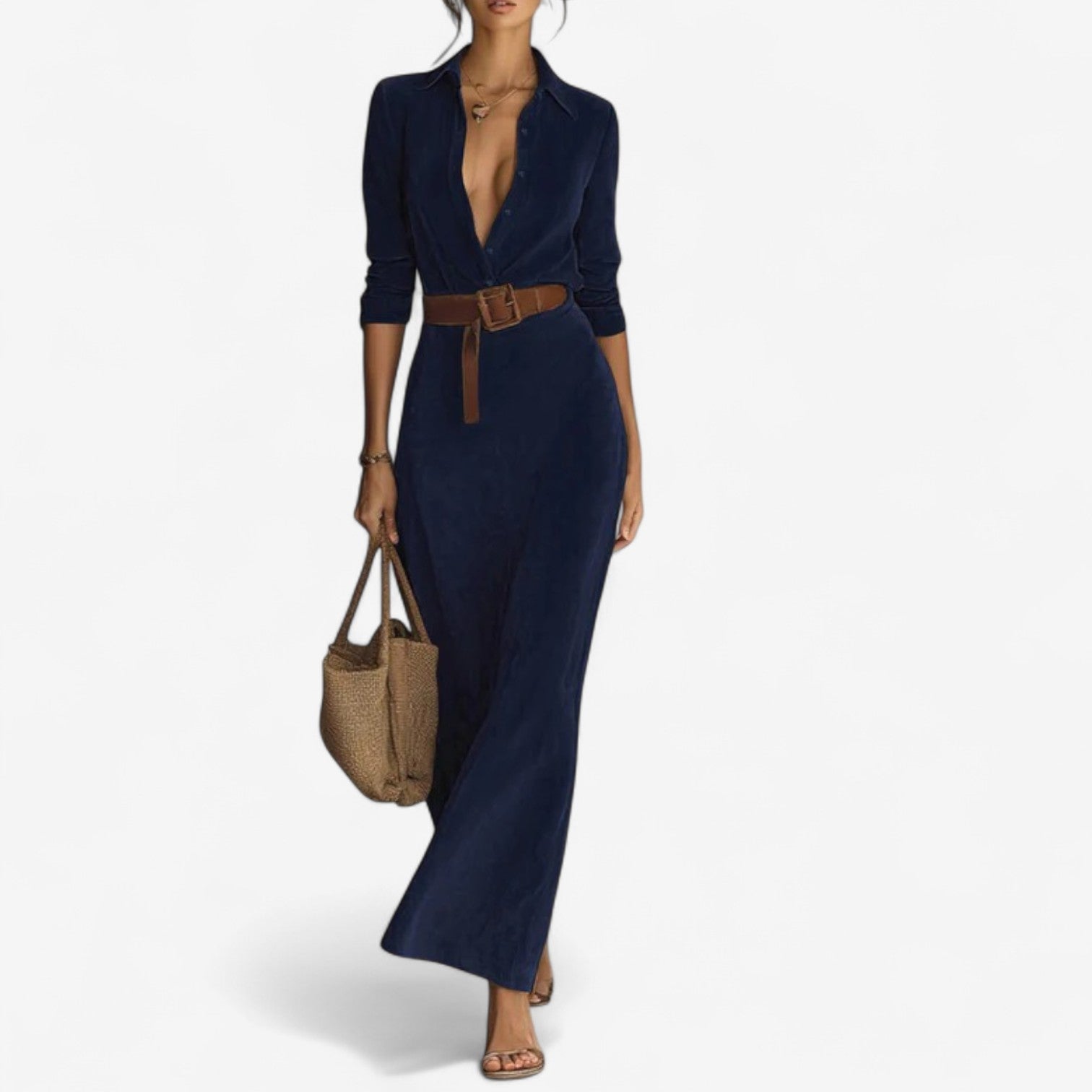 Emmanuella™ Minimalistisk maxikjole