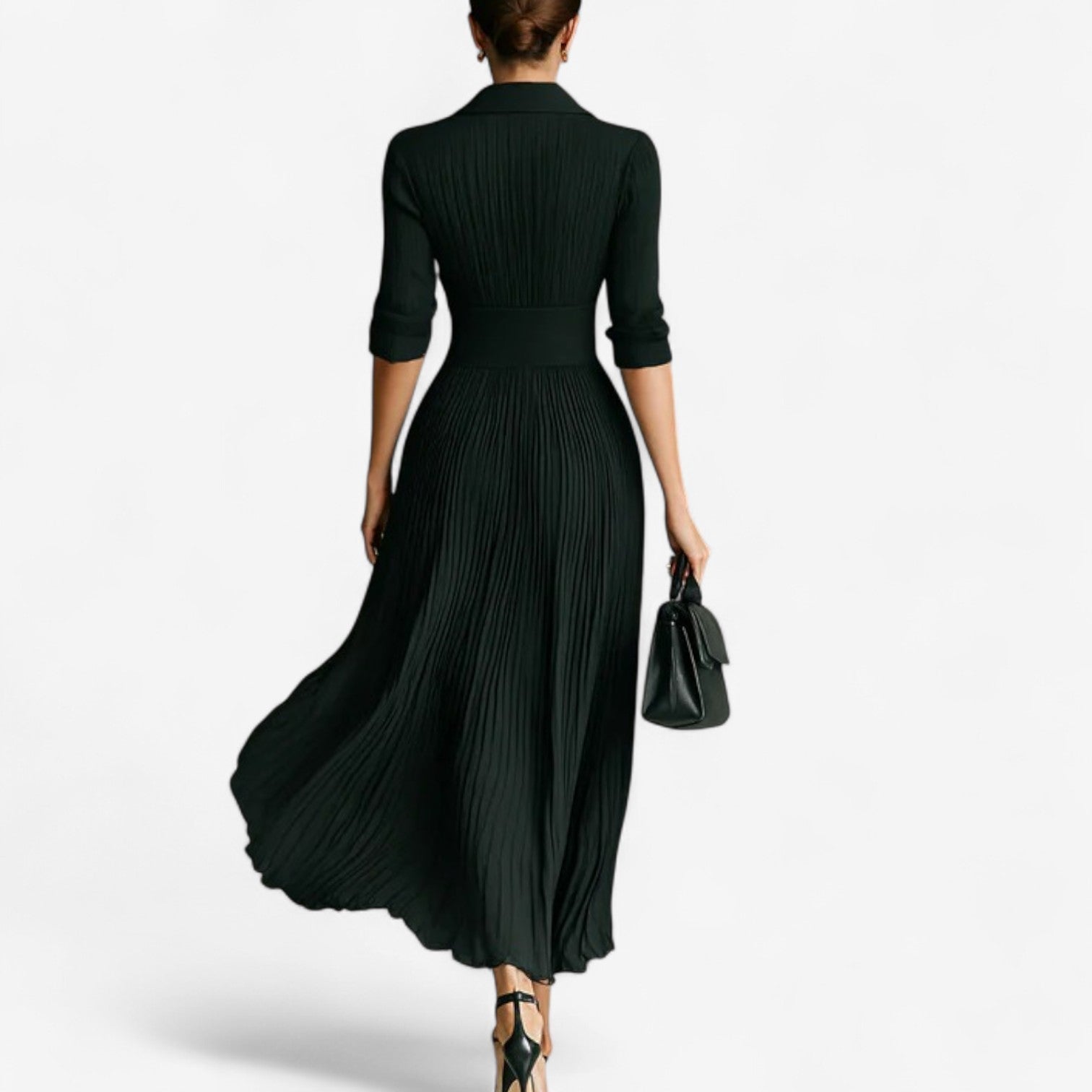 Carine™ Plissert maxikjole