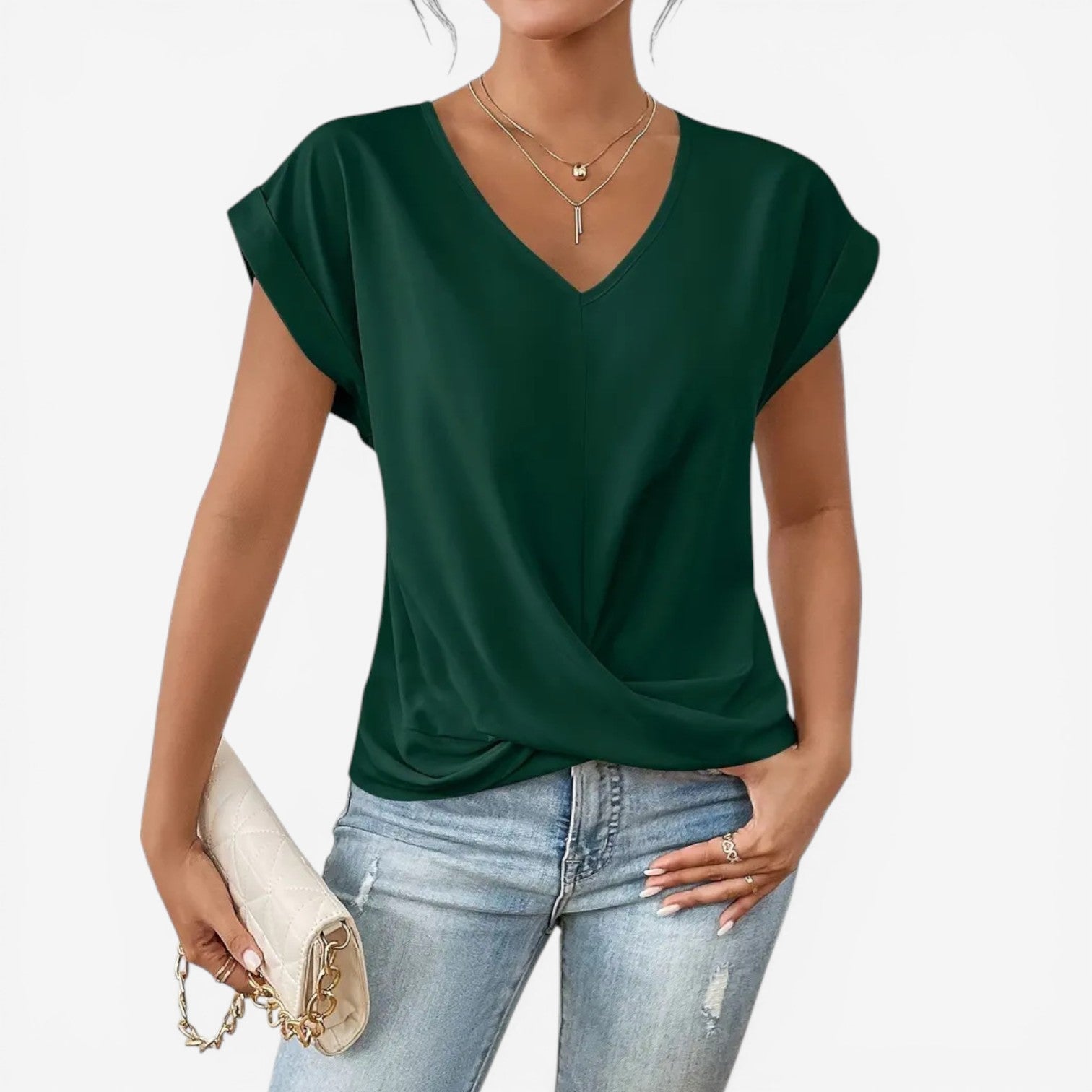 Adria™ Plissert bluse