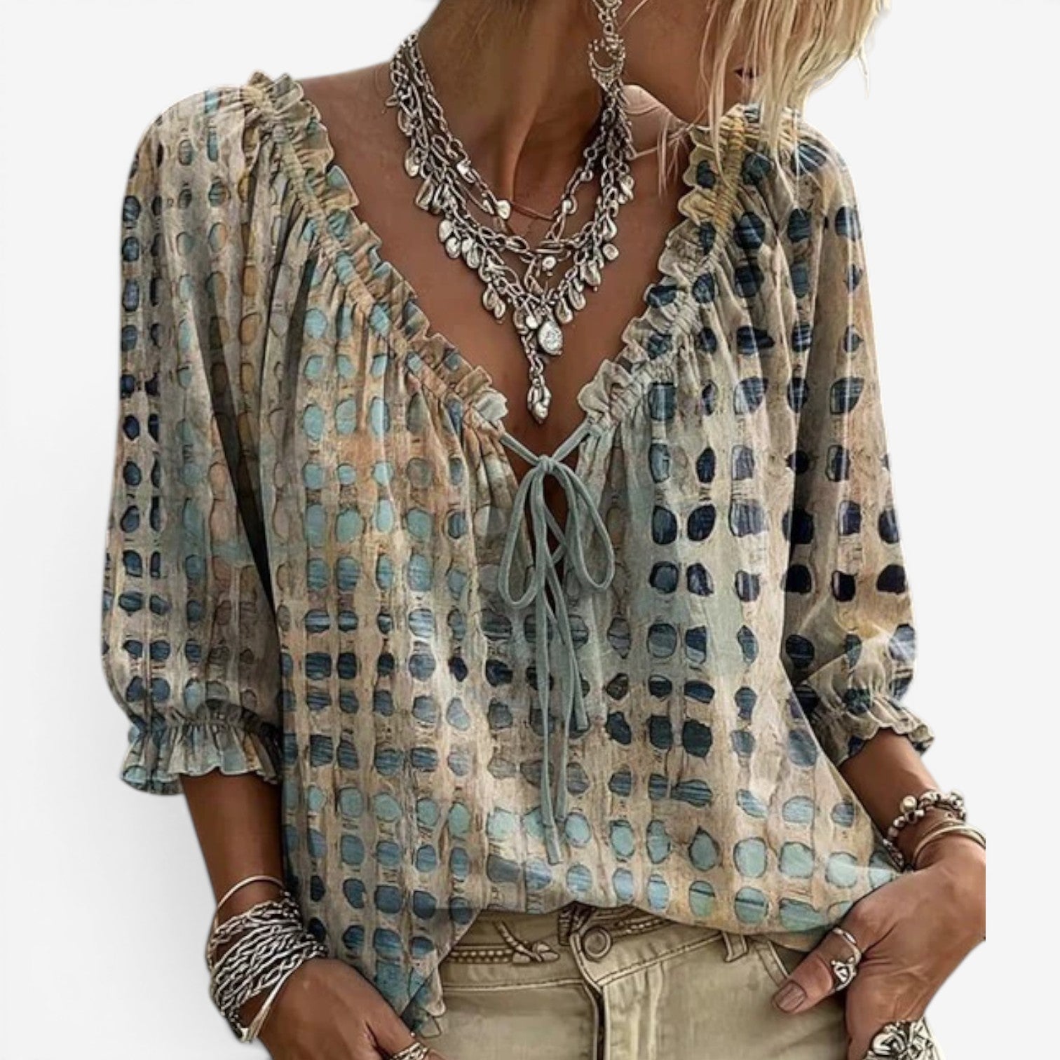 Ellena™ Boho chic bluse