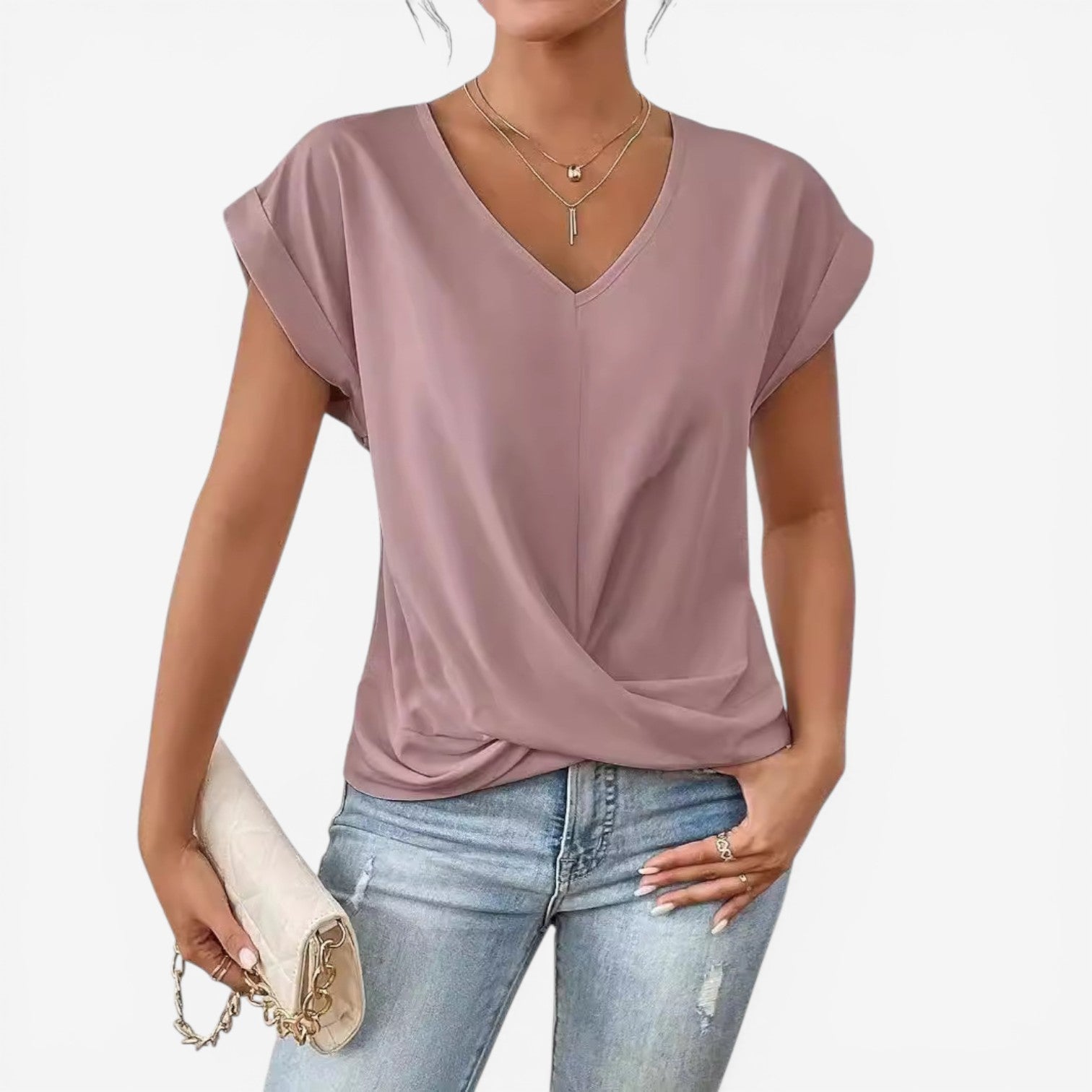 Adria™ Plissert bluse