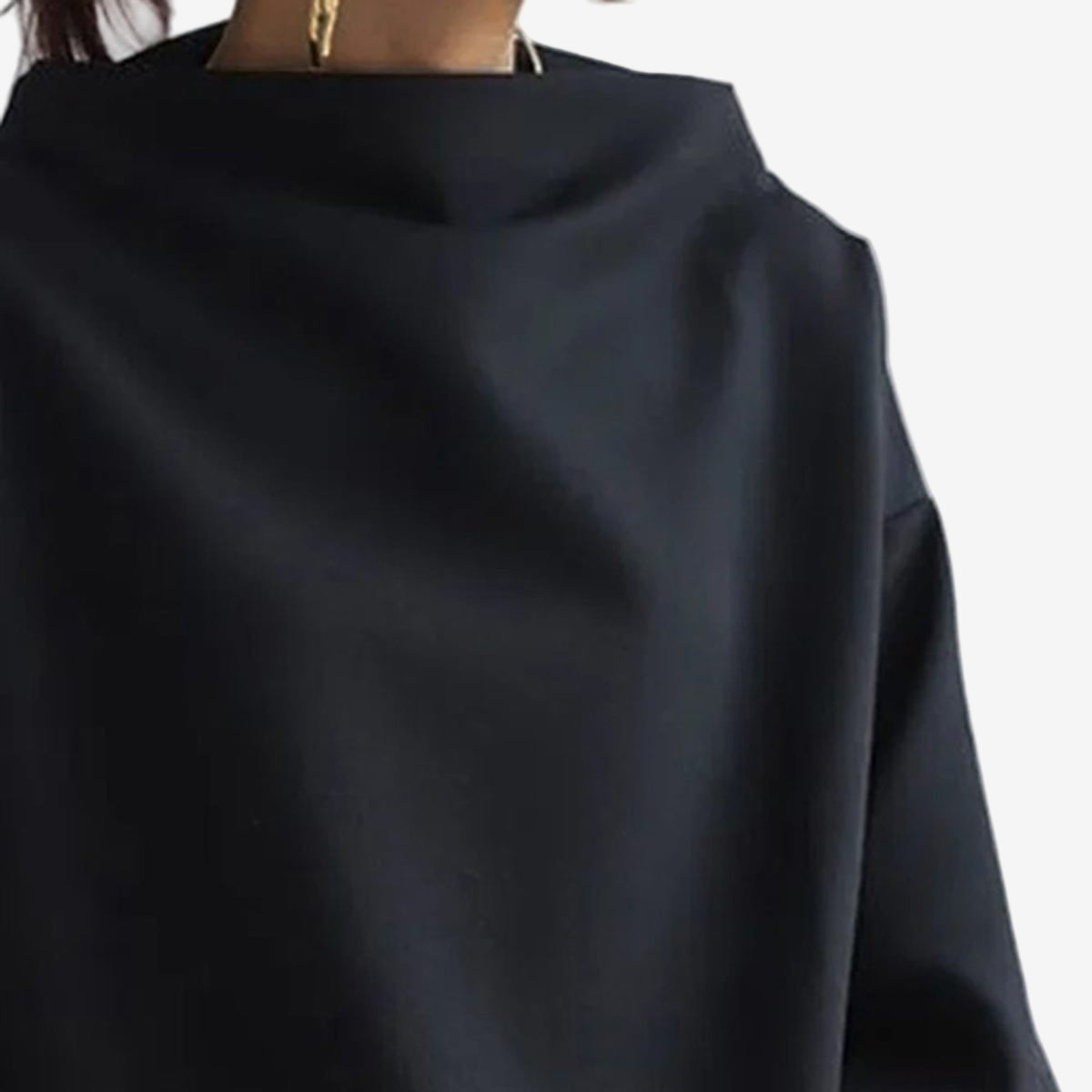 Elly™ Avslappet cropped genser
