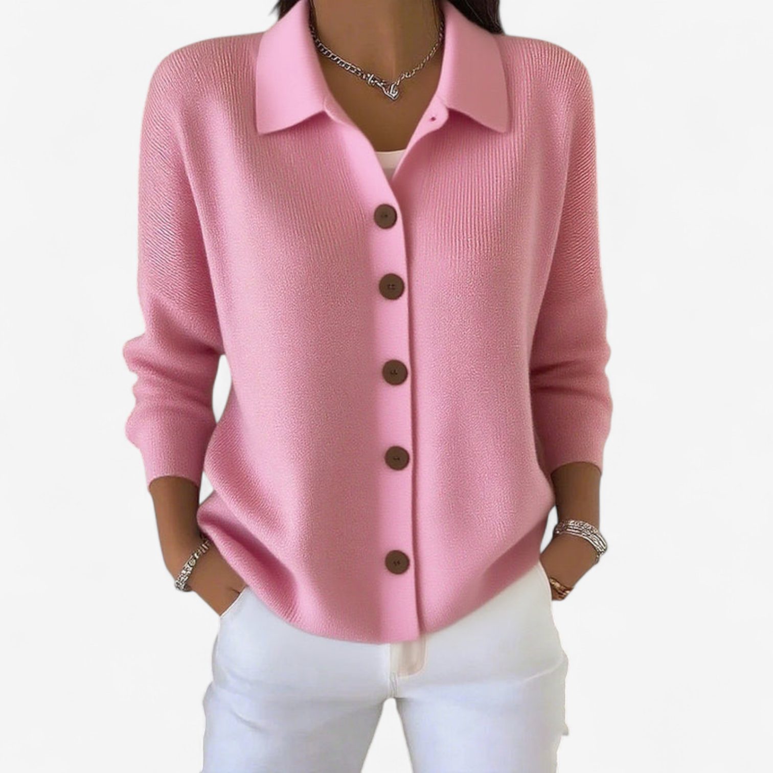 Adrienne™ Elegant jakke med knapper