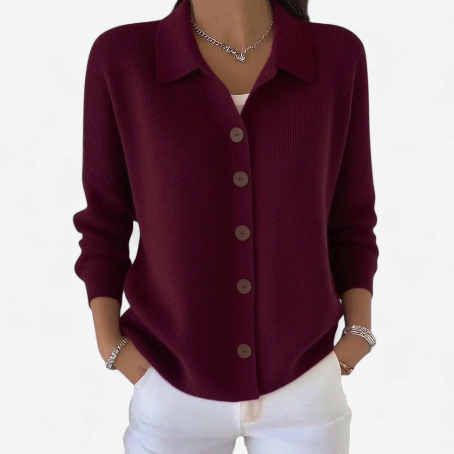 Adrienne™ Elegant jakke med knapper