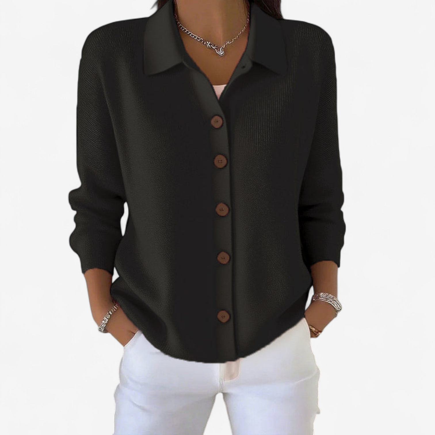 Adrienne™ Elegant jakke med knapper