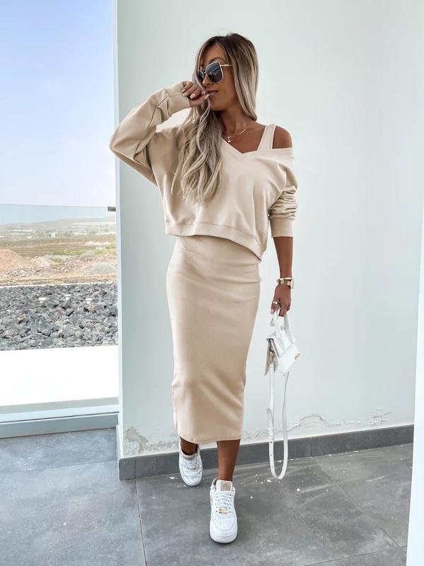 SOFY V-Neck Vest & Skirt Set™