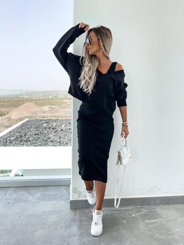 SOFY V-Neck Vest & Skirt Set™