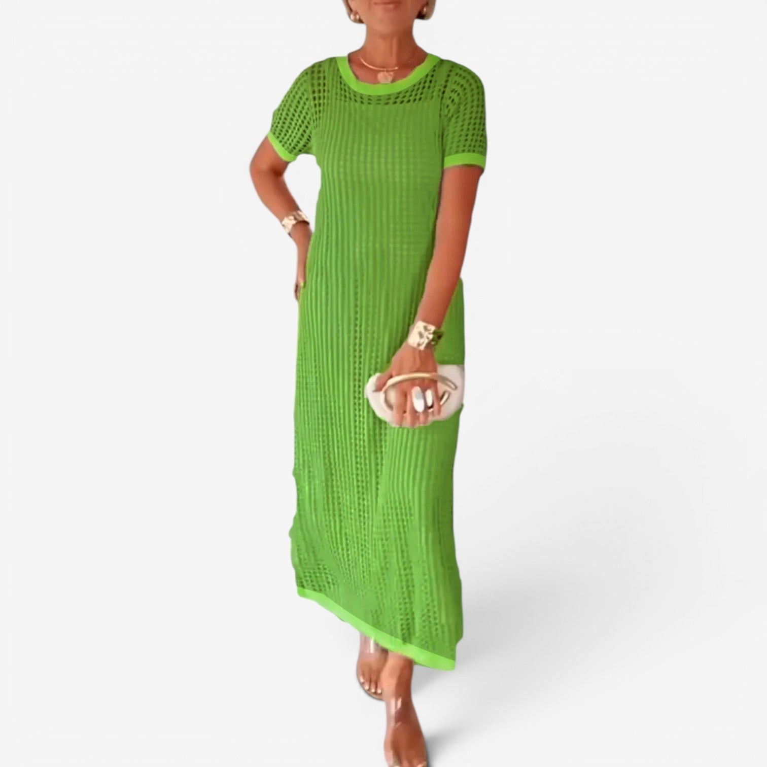 Sally™ Strikket maxikjole