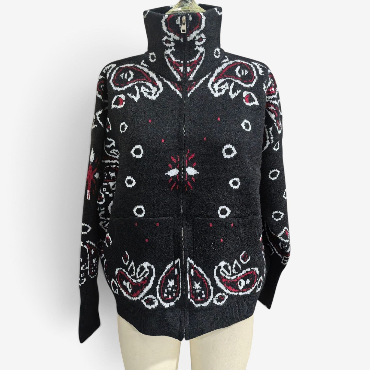 Nerissa™ Bandana strikkecardigan