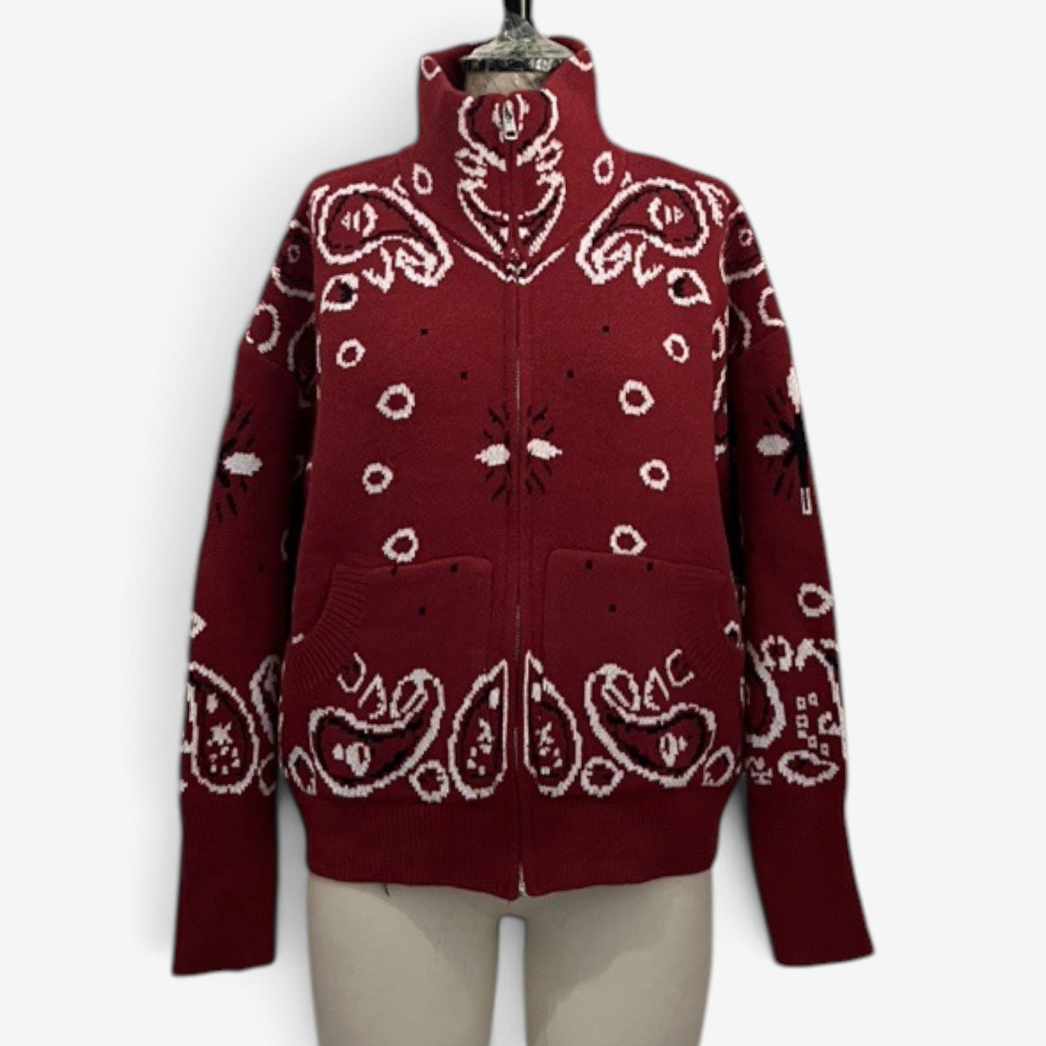 Nerissa™ Bandana strikkecardigan