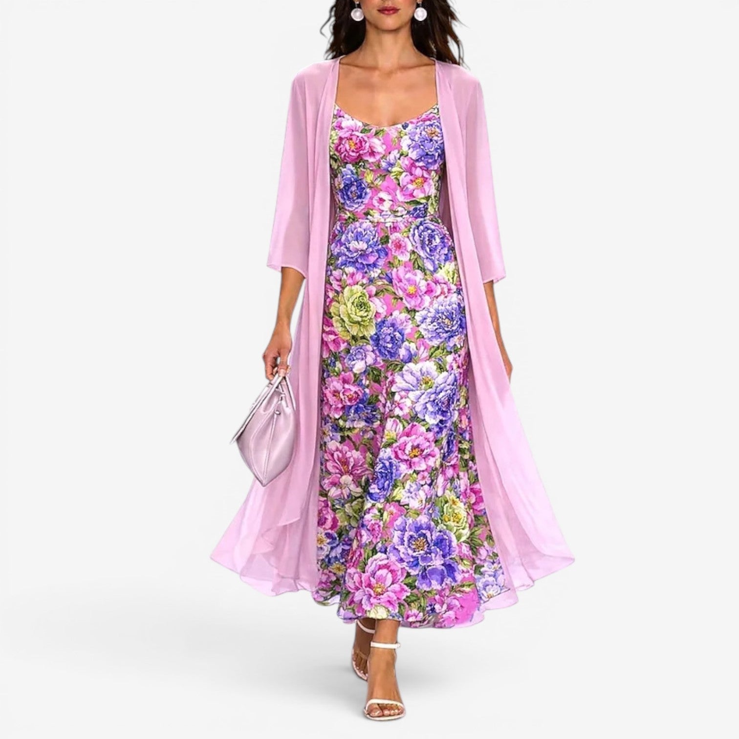 Oceana™ Lang blomsterkjole