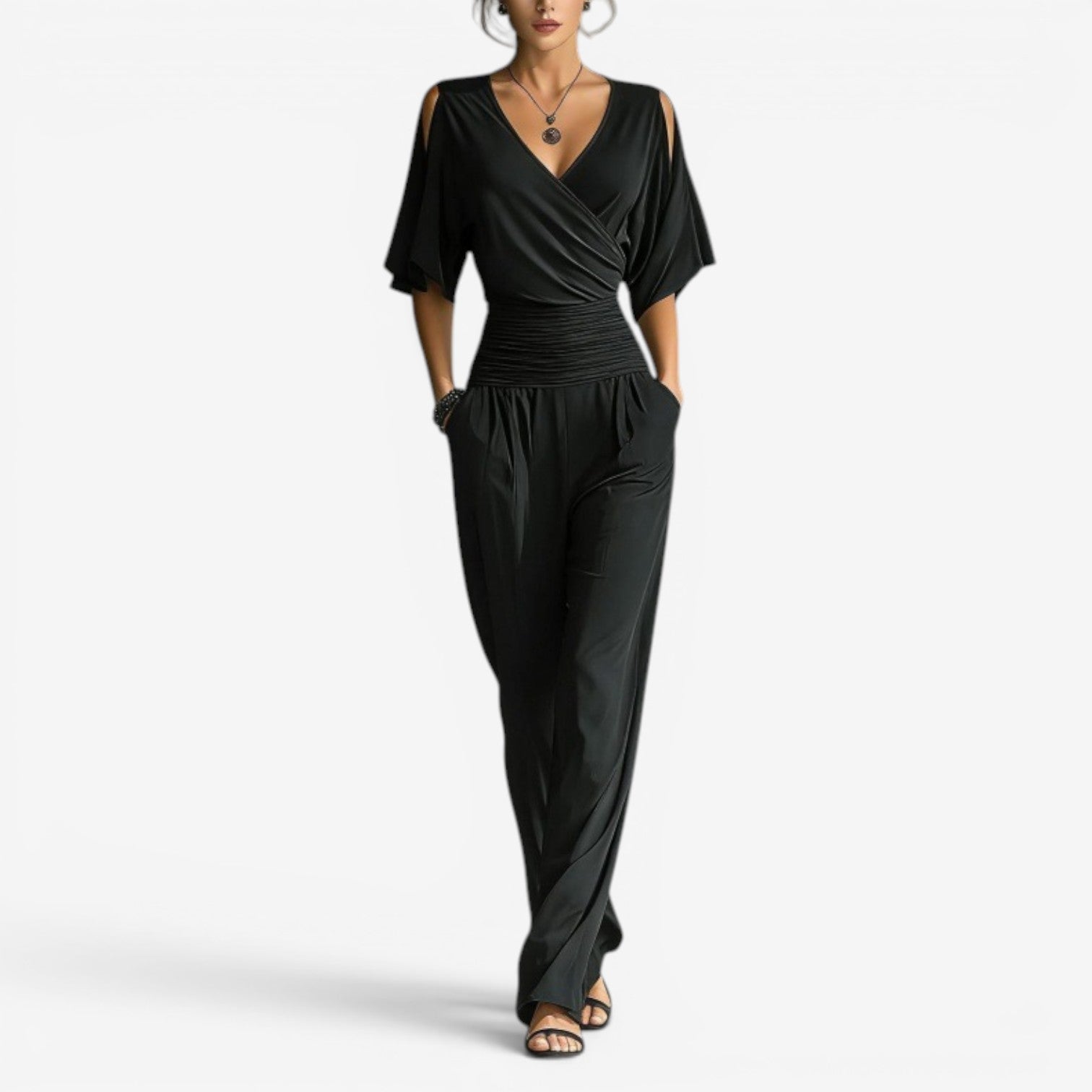 Cherryl™ Off-shoulder jumpsuit