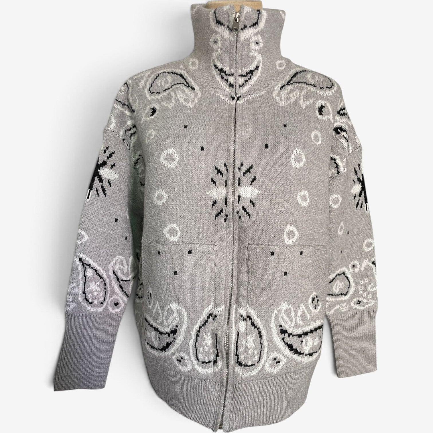 Nerissa™ Bandanastrikket cardigan