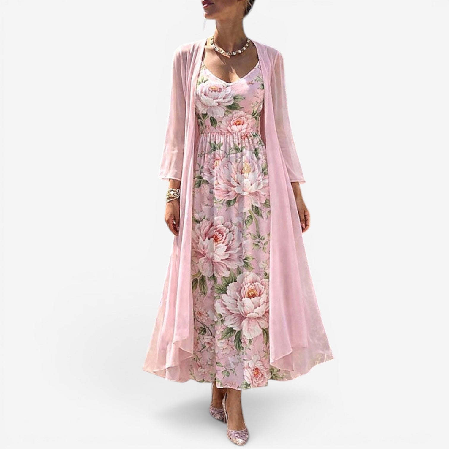 Oceana™ Lang blomsterkjole