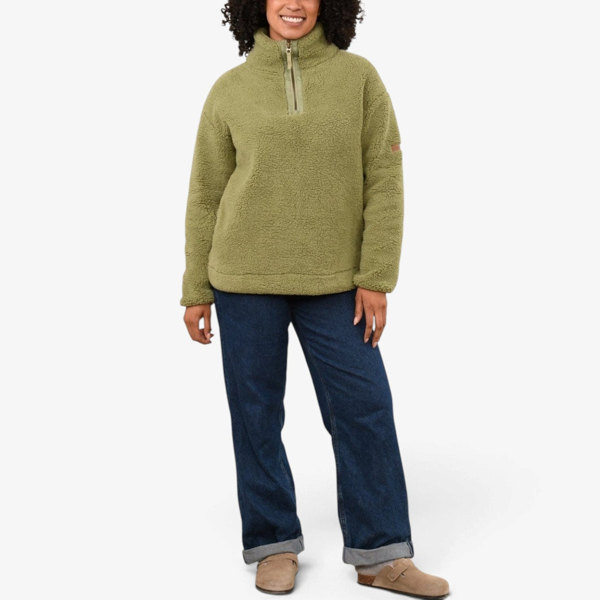 Perpetua™ Sherpa-genser med kvart-glidelås
