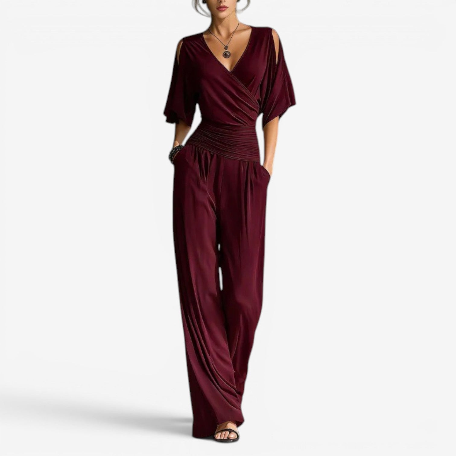 Cherryl™ Off-shoulder jumpsuit