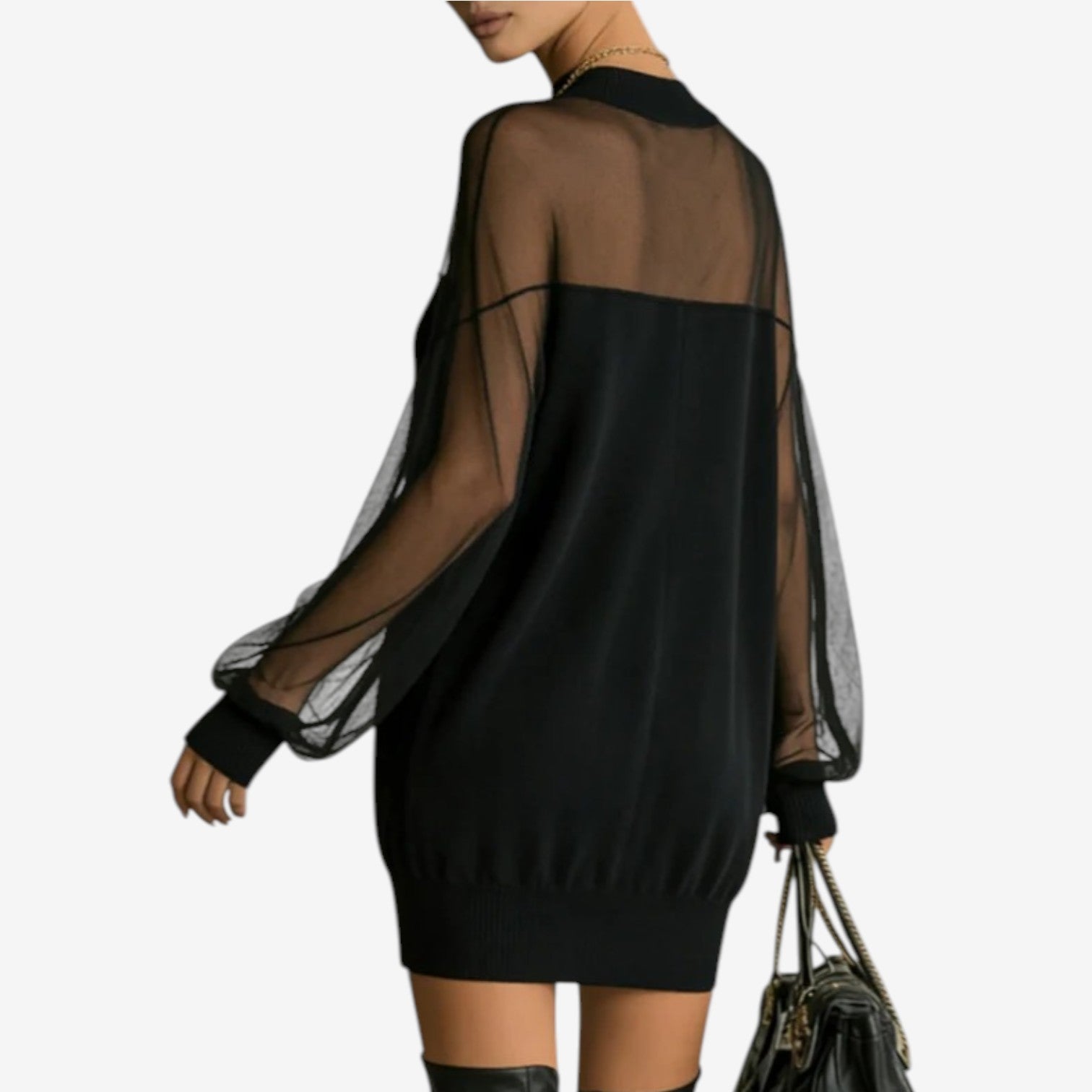 Antonella™ Transparent kort kjole