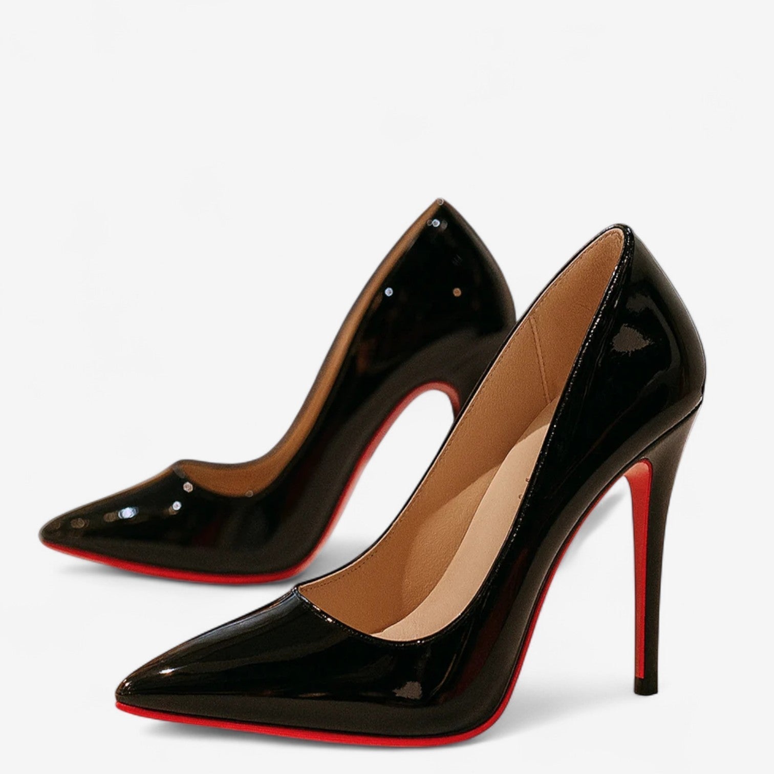 Cudini™ Patent skinn pumps