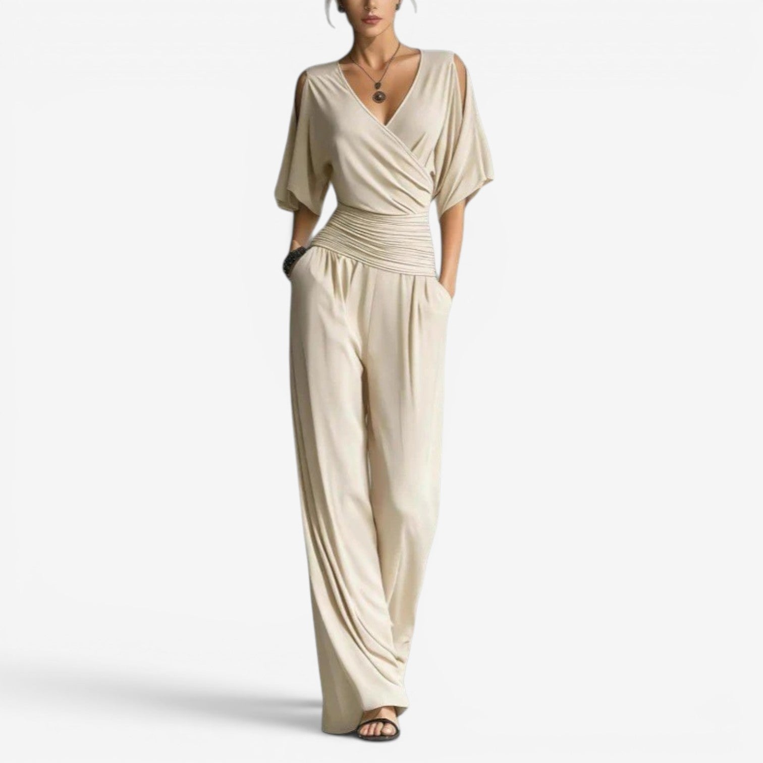 Cherryl™ Off-shoulder jumpsuit
