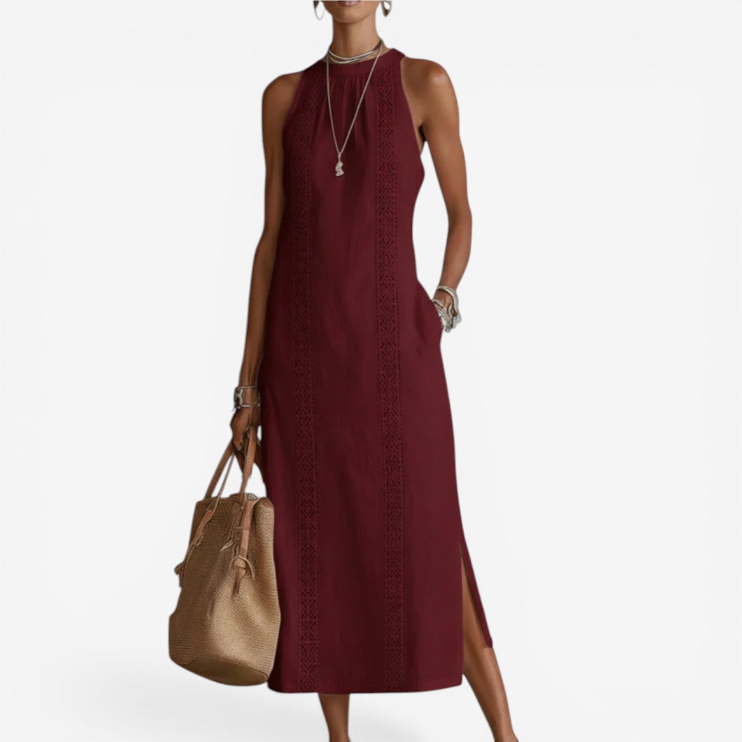 Althea™ Minimalistisk midikjole