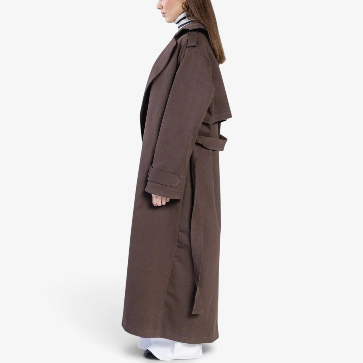 Coralie™ Strukturert lang trenchcoat