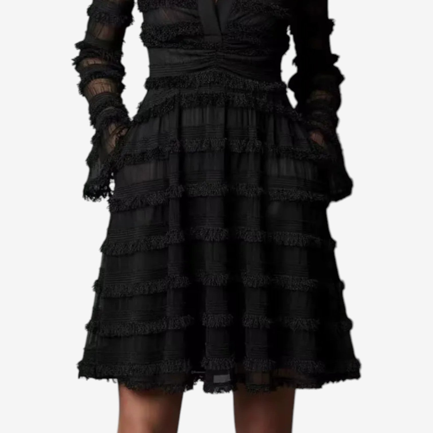 Hazel™ Elegant kjole med volanger