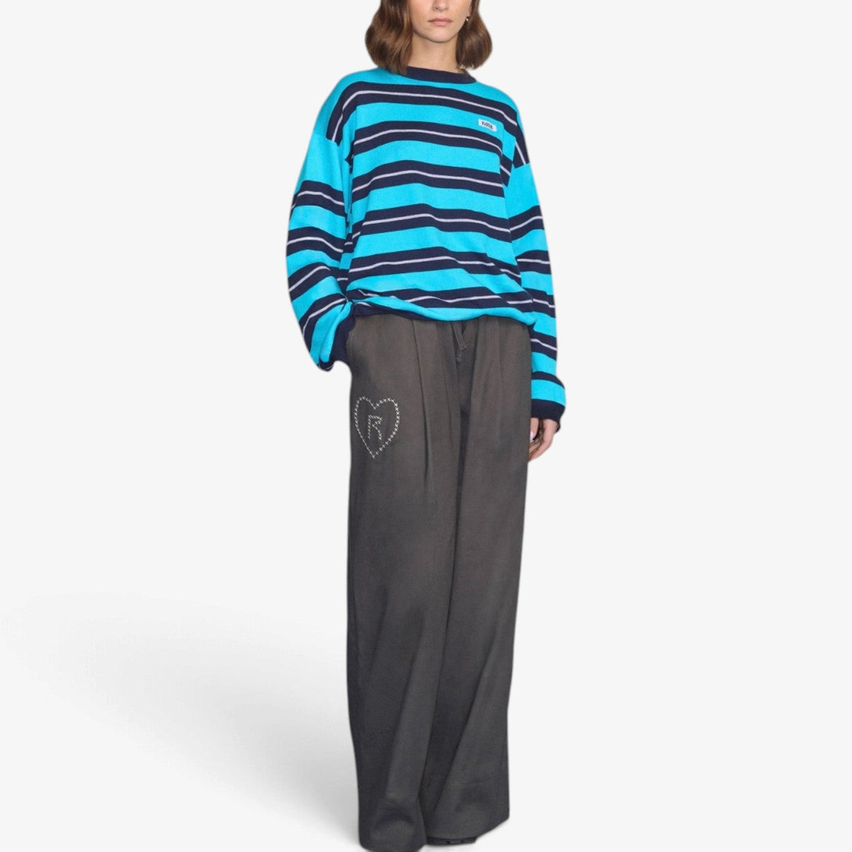 Pauline™ Avslappet genser med rund hals